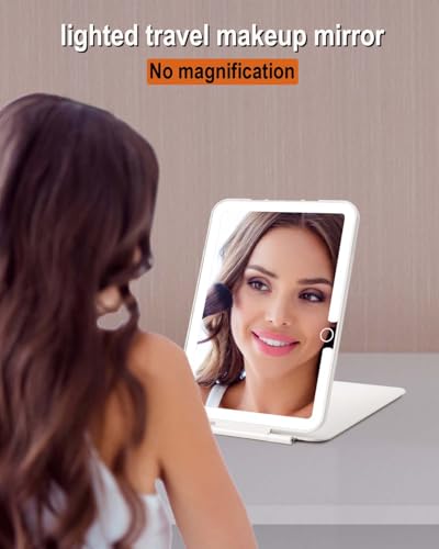 Travel LED Makeup Mirror 7x5 Rechargeable Portable