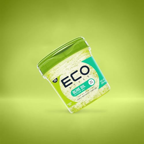 Eco Style Gel Olive Oil Styling - Adds Shine and Tames Split Ends - Delivers Moisture to Scalp - Nourishes And Repairs - Provides Weightless and Superior Hold - Ideal for all Hair - 8 oz