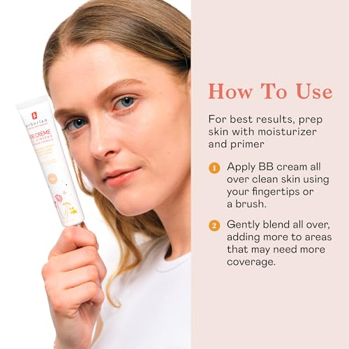 Erborian BB Cream with Ginseng, Fair (Clair) - Lightweight Buildable Coverage with SPF 20 & Ultra-Soft Matte Finish Minimizes Pores & Imperfections - Korean Face Skincare - 0.5 Oz