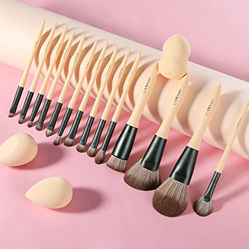 DUcare Makeup Brushes14Pcs+Makeup Brush Cleaner Set