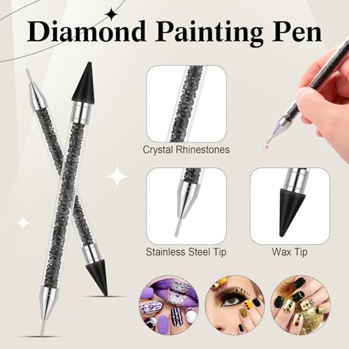 Rhinestone Picker Tool Set with Wax Pen & Tweezers