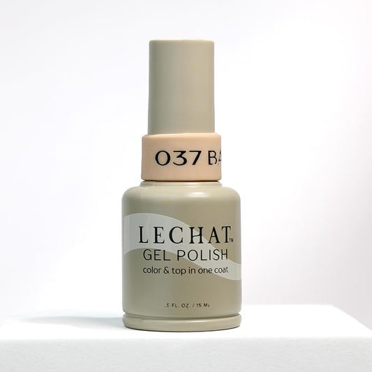 LECHAT Gel Polish - Bailey, Color and Top in One Coat, Shiny Long-Wear, Sheer Beige Gel Polish