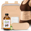 Organic Castor Oil Pack Wrap Kit – 8oz Cold Pressed with Cotton Wraps