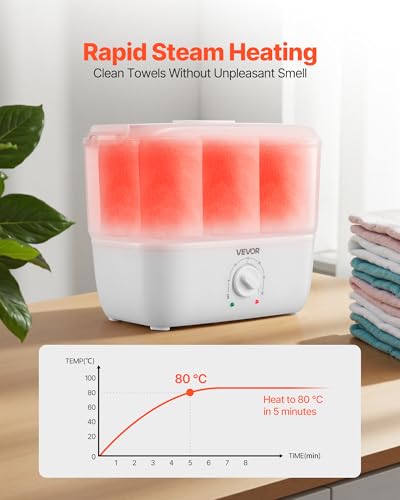 VEVOR Hot Towel Warmer, 1.1 gal Steamer for Spa & Salon