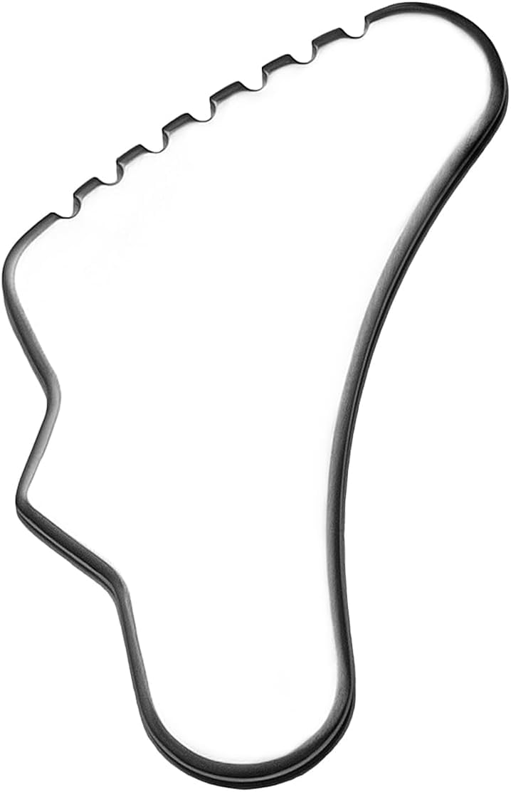 Sacheu Stainless Steel Body Gua Sha Tool for Face — Muscle Scraper Fascia Massage Tools for Deep Tissue and Plantar Fasciitis, Durable Body Sculpting Metal Gua Sha with Travel Pouch