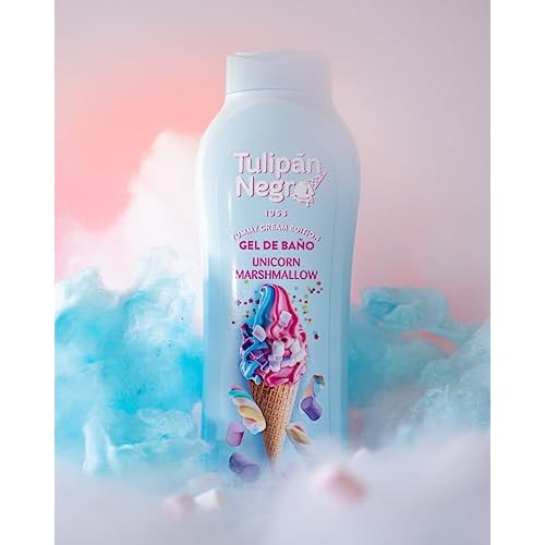 Tulipan Negro Unicorn Marshmallow Shower Gel, 21.0 fl oz - Delightful Scent, Nourishing and Moisturizing Body Wash