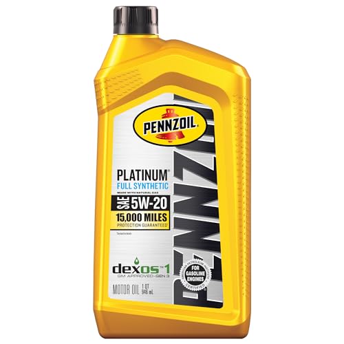 Pennzoil Platinum Full Synthetic 5W-20 Motor Oil (1-Quart, Single)