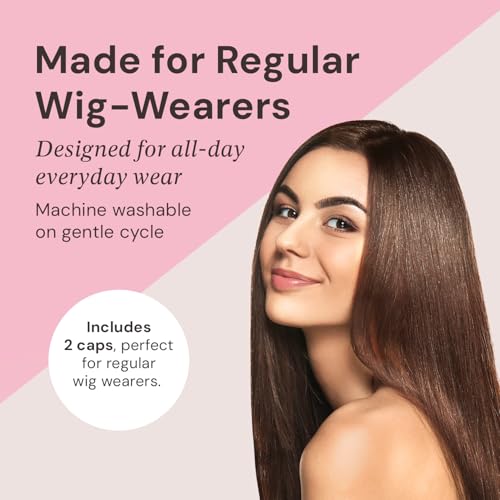 Milano Collection Non-Slip Wig Grip Cap - Adjustable Comfort Band, Brown