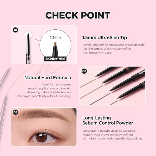 Lilybyred Skinny Mes Brow Pencil 1.5mm Ultra-Slim Tip
