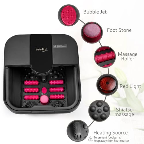 Collapsible Foot Spa with Heat, Massage, and Bubble Jets