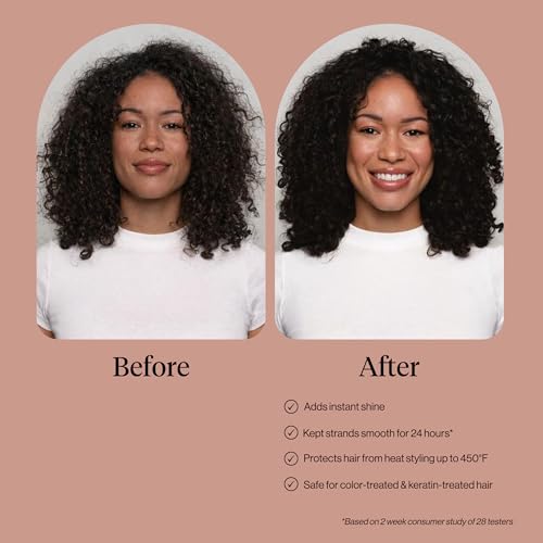 Kitsch Lightweight Anti-Frizz Hair Serum & 450°F Heat Protectant (2.3 oz)