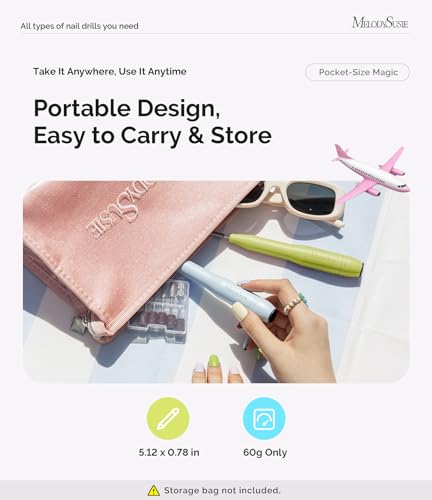 MelodySusie USB Nail Drill PC120I - Macaron Green, Professional Manicure Tool