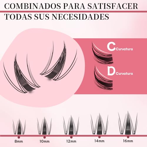 Eyelash Clusters Kit with Adhesive & Applicator – DIY Lash Extensions