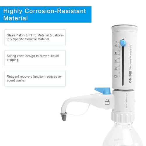 ONiLAB 1L Bottle Top Dispenser with Precision Calibration