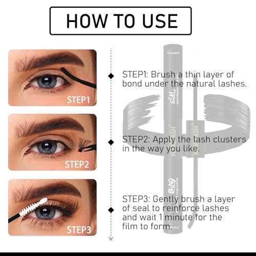 Ninglash Waterproof Lash Bond & Seal Kit for DIY Extensions
