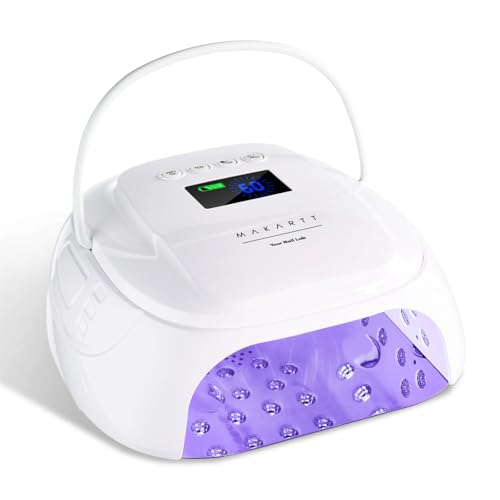Makartt 30W Rechargeable LED Nail Lamp for Gel Nails, Portable & Cordless