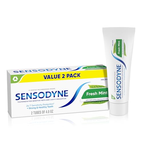Sensodyne Fresh Mint Toothpaste for Sensitive Teeth - 4 oz (Pack of 2)