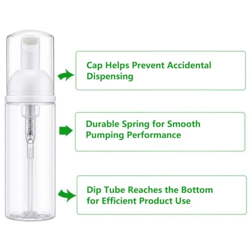 12 Pcs 2oz Foaming Soap Dispenser Bottles - Travel Size