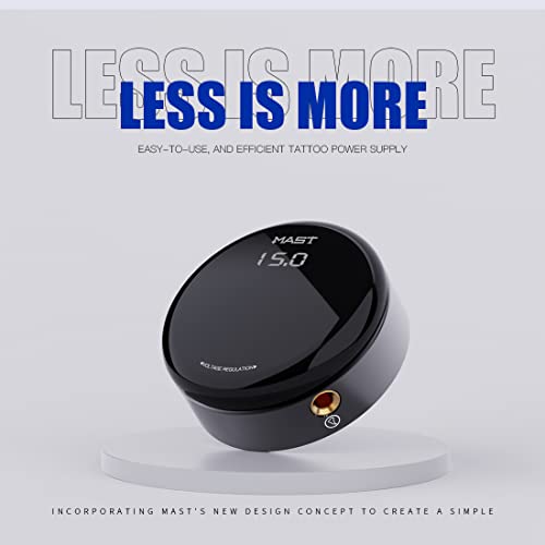 Mast Tattoo Power Supply, Halo2 Circle Digital Display Voltage, One Touch Easy Use for Tattoo Machine
