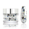 EODCI Butterfly Silver Glitter Nail Dip Powder - 1 oz DIY Manicure