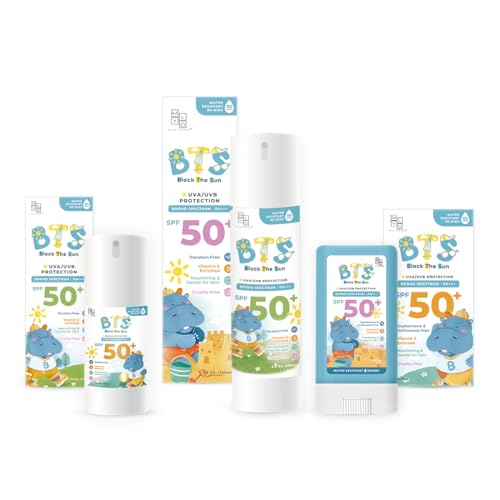 MyLO BTS SPF 50 Sunscreen, Broad-Spectrum UVA UVB Face & Skincare Protection, PA+++, Nourishing Moisturizer For All Baby, Kids & Adult Skin Types, Paraben Free, Water Resistant (15g Stick)