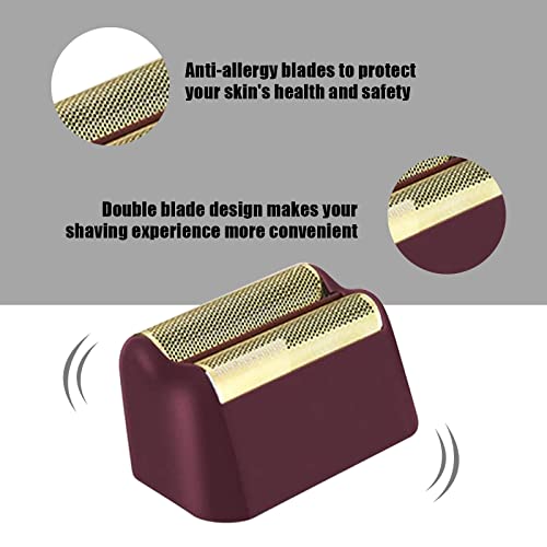 Professional 5 Star Series Finale Shaver Replacement Foil and Cutter Bar Assembly Compatible with wahl Shaver Foil 7031-100, 7043-100 Super Close Shaving Replacement Heads£¬Red,2 PACK