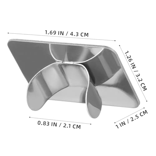 2-Piece Stainless Steel Nail Art Palette for Color Mixing
