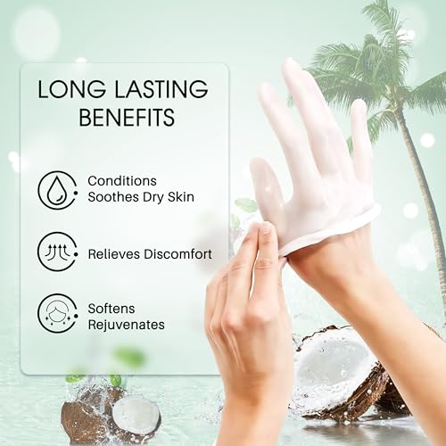 Achzzy Natural Coconut Paraffin Wax Refills for Hands & Feet - 12 Pack
