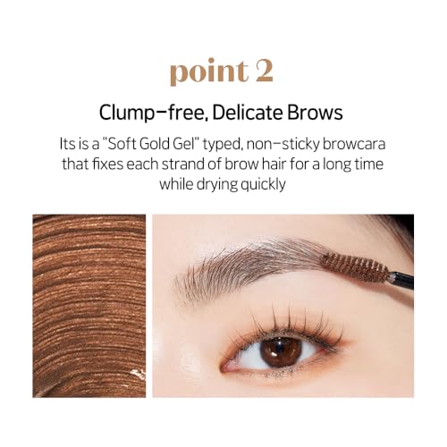 ETUDE Color My Brows Brow Mascara - 3D Natural Tint, Red Brown