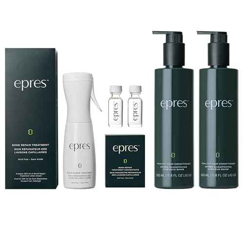 epres Healthy Hair 3-Step System Starter Kit, Includes Bond Repair Treatment & Shampoo and Conditioner