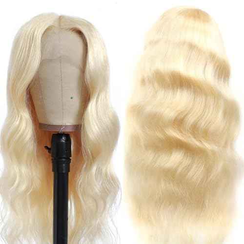 613 Lace Front Wigs Human Hair 13x1 Blonde Lace Front Wigs Human Hair 613 Blonde Wig Human Hair for Women Pre Plucked with Baby Hair Brazilian Blonde Body Wave Wigs 30inch