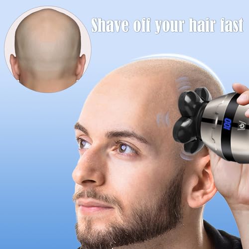 Bald Head Shavers Replacement Blades, BENACES 3 Pack Blades Refills Compatible with Freebird Head Shaver, 5-Blade Razor with Cleaning Brush, Specially Engineered for Bald Men, Face Electric Razor