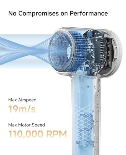 Laifen Mini Hair Dryer - Compact Ionic Blow Dryer with 110,000 RPM Motor