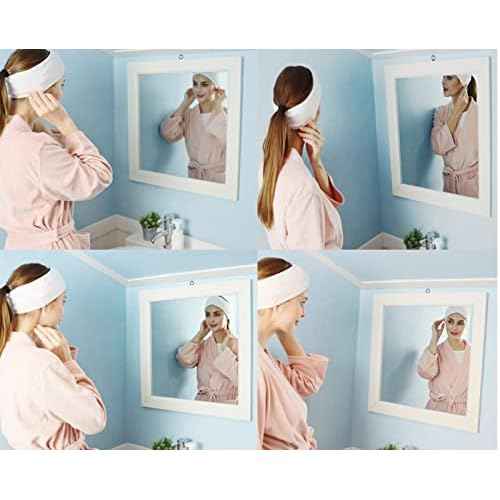 20PCS Facial Spa Headband Head Wrap Terry Cloth Headband for Washing Face Makeup Adjustable Stretch Towel with Magic Tape