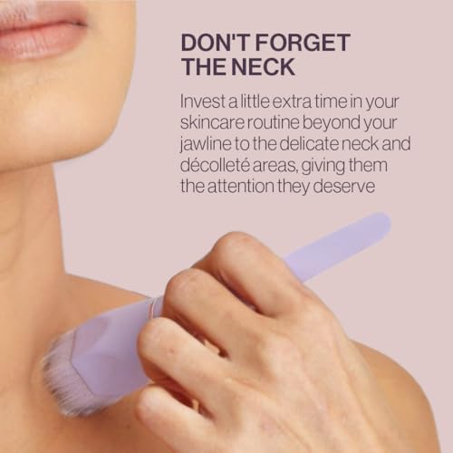 Anisa Beauty Neck Treatment Brush ? Soft, Synthetic Fibers for Precise Application of Serums and Creams on Neck and D?colletage ? Ideal for Skincare Routines