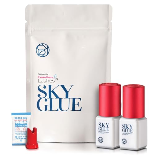 Existing Beauty Sky Glue S+ Eyelash Extension Glue 2 Pack, 1-2 Sec Dry, 10 mL