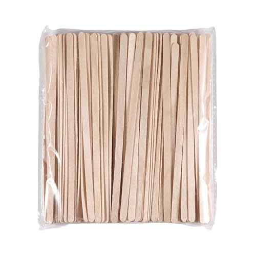300/600/1200 Pieces Disposable Wood Stick Beauty Spatulas Log Hair Removal Wax Coating and Eyebrow Trimming Wooden Stick (1200pcs)