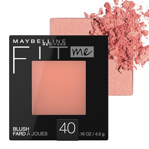 Maybelline Fit Me Blush Powder, Peach - Lightweight, Blendable