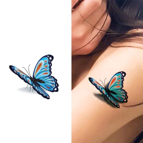 Flower Temporary Tattoos for Women - 80 Sheet Waterproof Stickers