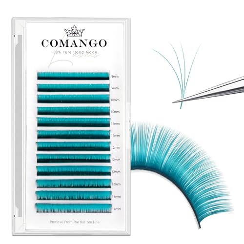 CoMango Colored Lash Extensions C Curl 8-14mm Mixed Tray