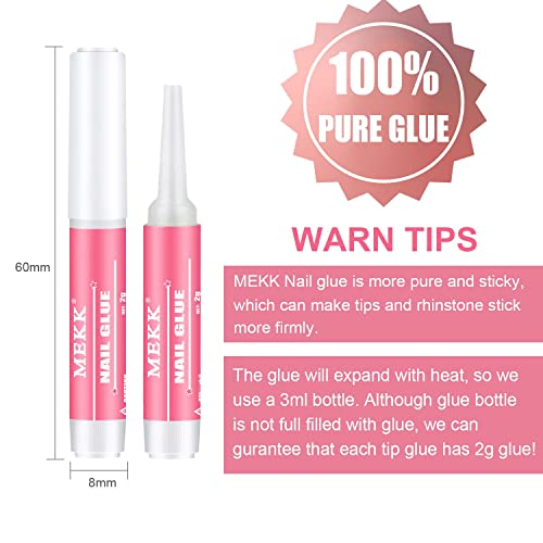 Nail Glue with UV LED Nail Lamp Cordless Flash Cure Gel Nail Lamp,Super Strong Nail Glue for Acrylic Nails Long Lasting,Fast Curing Gel Polish Lamp Auto Sensor 4 Timer Setting,Professional Nail Lamp w