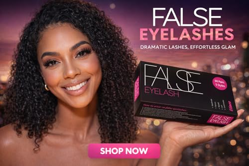 Eliace 50 Pairs Wispy False Eyelashes 14mm Cat Eye Faux Mink