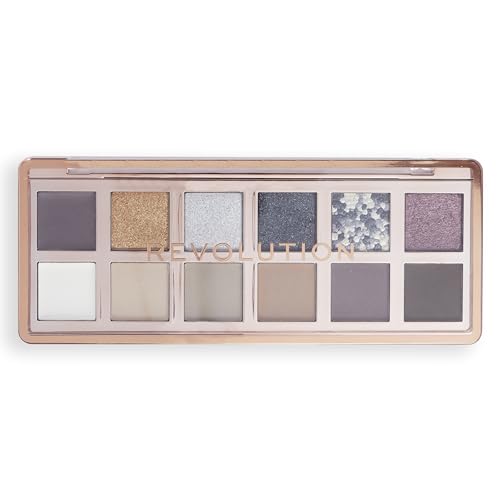 Revolution Smokey Icon Eyeshadow Palette – 12 Ultra-Pigmented Shades