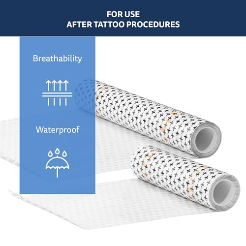 Waterproof Tattoo Aftercare Bandage - Latex-Free Healing Patch