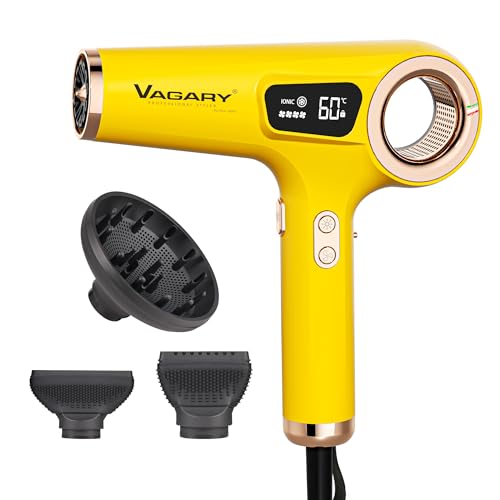 VAGARY High Speed Ionic Hair Dryer with Diffuser - 110000 RPM