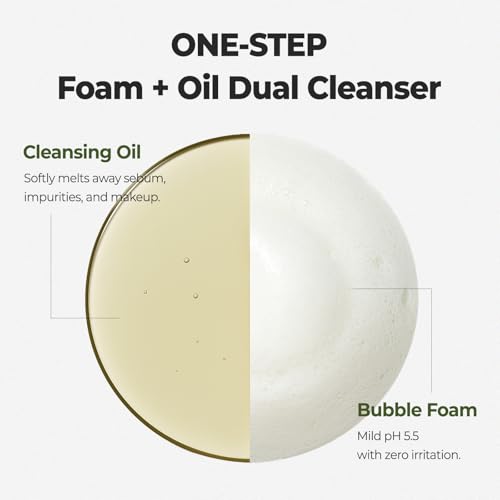 Laka Melty PDRN Oil Foam Cleanser, 145ml/4.9 fl.oz?, Gentle Face Cleanser for All Skin Types, Deep Cleaning, Hyaluronic Acid, Soft Bubble, Korean Skincare