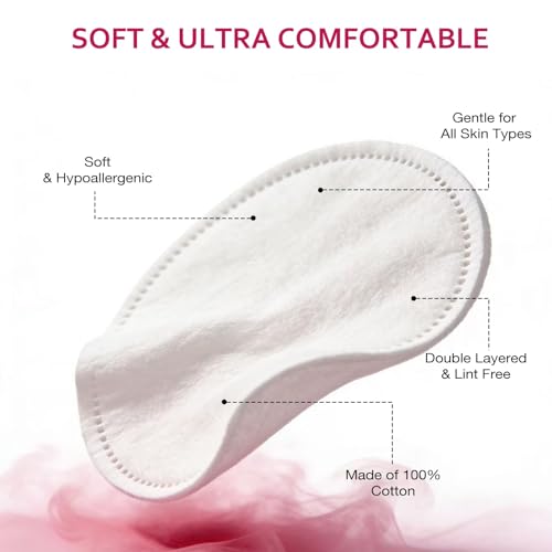 Astraescly 600 Pack Cotton Rounds with 100 Count (Pack of 6) - Soft, Absorbent Facial Cotton Pads for Makeup Removal & Skincare