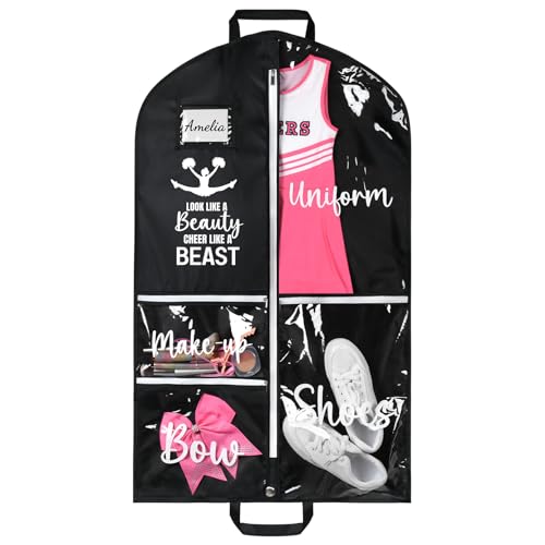 DEEKA Cheer Garment Bag for Hanging Clothes with Zipper Pockets - 40 Inch
