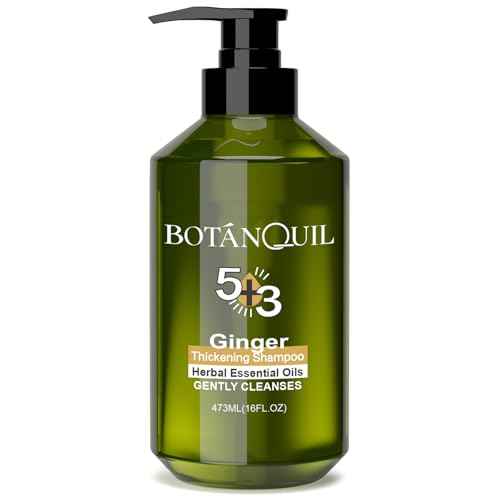 Ginger Hair Growth Shampoo, Thickening Shampoo 473 ml(16 fl.oz), For All Hair Types, with Herbal Essential Oils and Plant Extracts for Thinning Hair for Women and Men