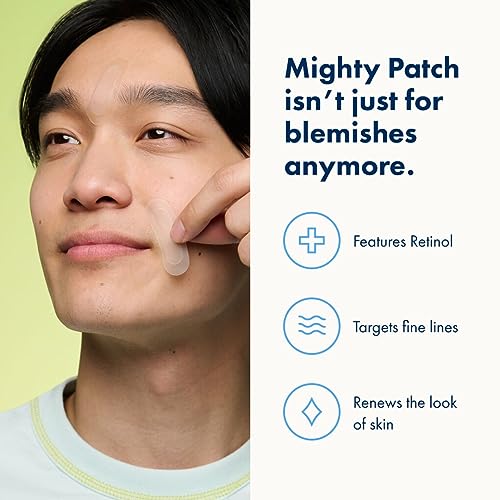Mighty Patch HERO COSMETICS for Fine Lines Patches - Featuring Retinol and 1,390 dissolving Micropoint¢â Points to Help Renew the Look of Skin (6 Count) (Pack of 2)
